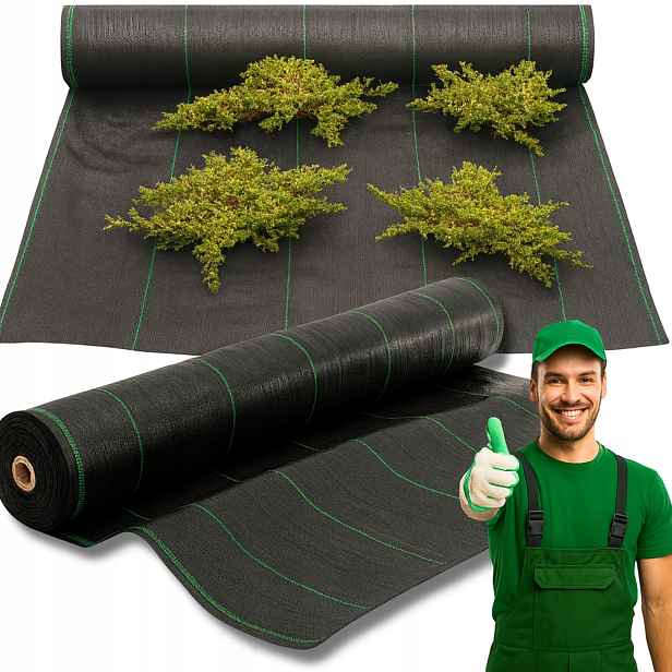 Agrotkanina Černá Antiplevelová Podložka Agrotextilie Uv Silná 0,8x50 m