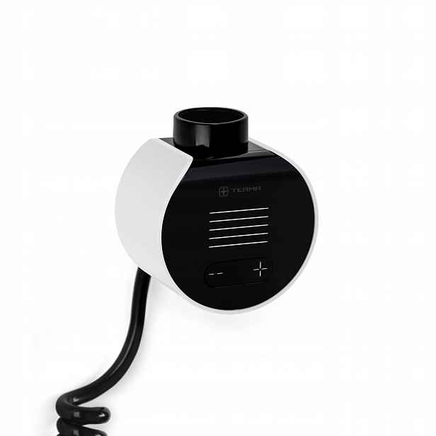 Terma ohřívač Veo Černá přední strana/Bílá krytka Wi-fi spirálový kabel zástrčka