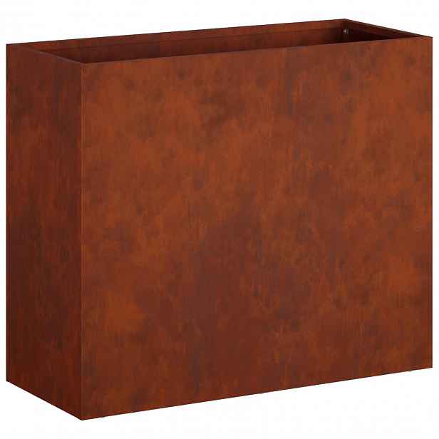 vidaXL Zahradní pěstebník Rezavá 50 x 20 x 40 cm