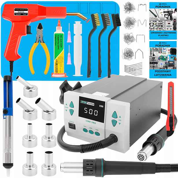 Set Pájecí Stanice Hot Air Aifen 861DW Sešívačka Plastů 1000W v3