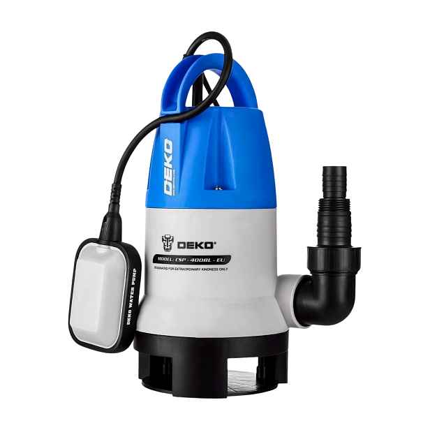 Ponorné čerpadlo Deko 400 W 8000 l/h pro vodu a odpadní vodu s plovákem