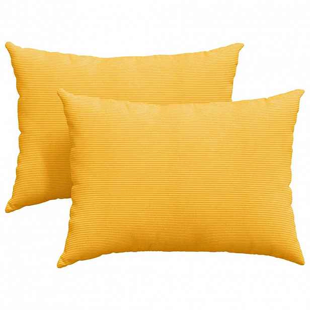 vidaXL Pohovkové polštáře 2 pcs Světlá žlutá 70 x 50 cm