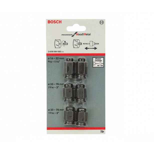 Bosch - 6dílná sada adaptérů pro děrovky 2608584682