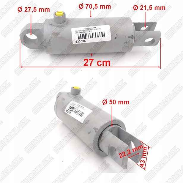 Servomotor Hydr.fi 50 Agt 835 Otočný/kloubový Hortmasz