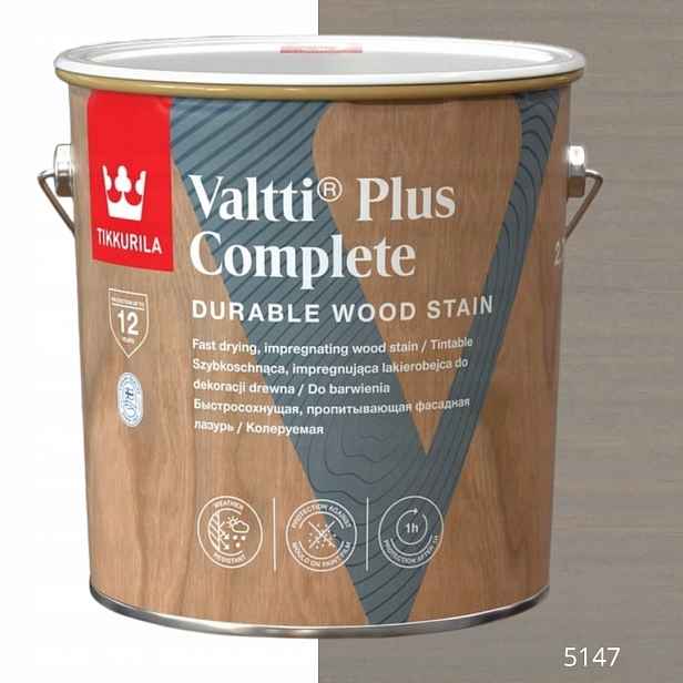 Tikkurila Lakovací Hmota Valtti Plus Complete 2,7 L, Barva 5147
