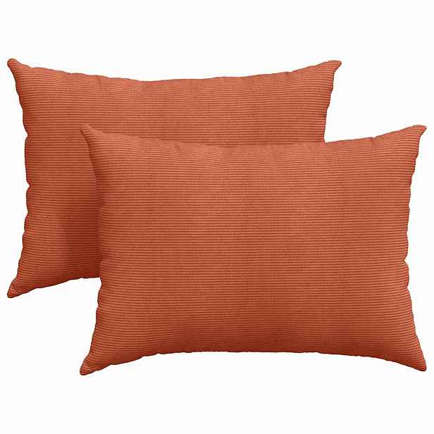vidaXL Pohovkové polštáře 2 pcs Červená oranžová 70 x 50 cm