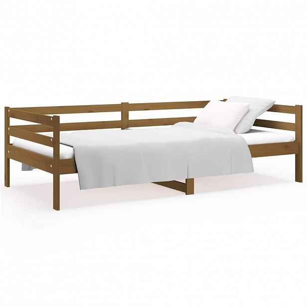 vidaXL Válenda medově hnědá 90 x 190 cm masivní borové dřevo