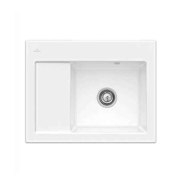 Villeroy & Boch Subway 45 - Keramický dřez 65x51 cm, CeramicPlus, Snow White 331301KG