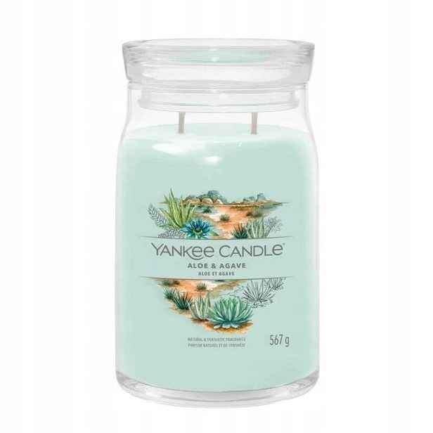 Yankee Candle Aloe Agave Velká sójová svíčka se dvěma knoty 567 g