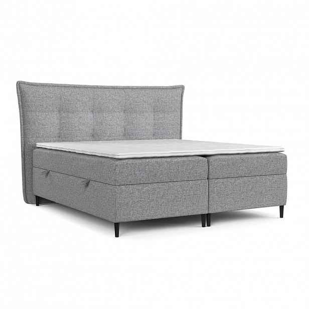 AltaBeds POSTEL BOXSPRING LAS PALMAS 200/200 cm Šedá