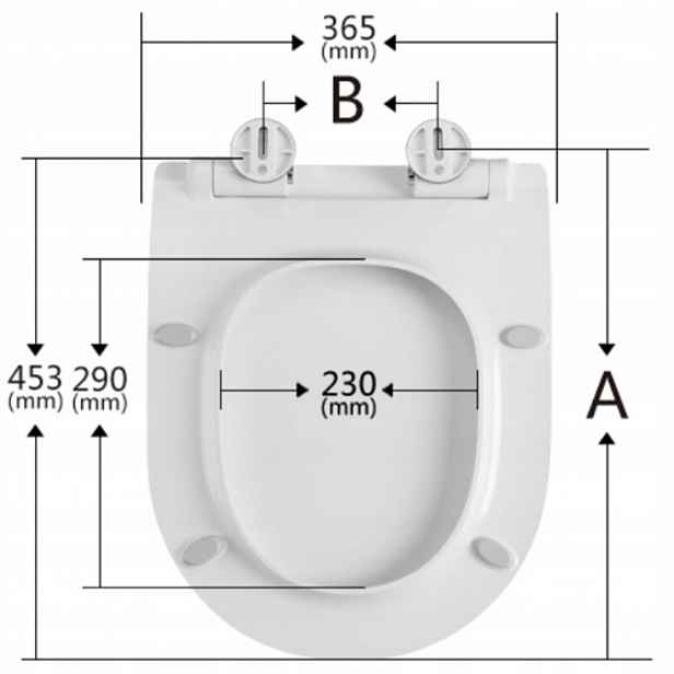 Wc sedátko s pozvolným sklápěním pro Villeroy&Boch 56840001, snadné vyklápění