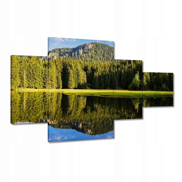 Obrazy 130x80 Horská krajina s krásnými mraky