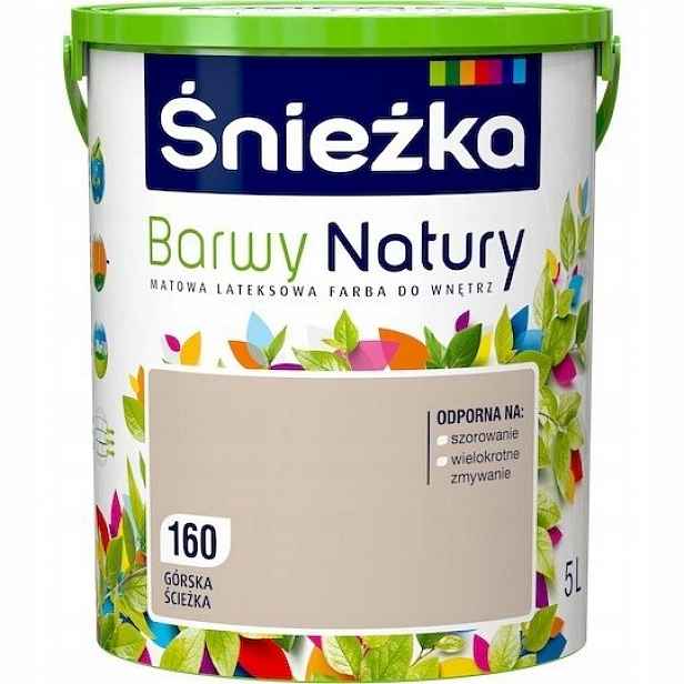 Barva na stěny Śnieżka Barvy přírody 5L Horská stezka 160