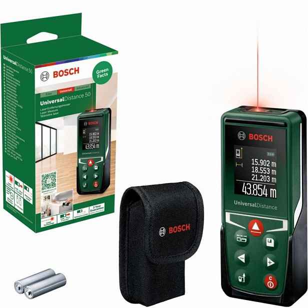 Bosch - Laserový měřič vzdálenosti, dosah 50 m 0603672801