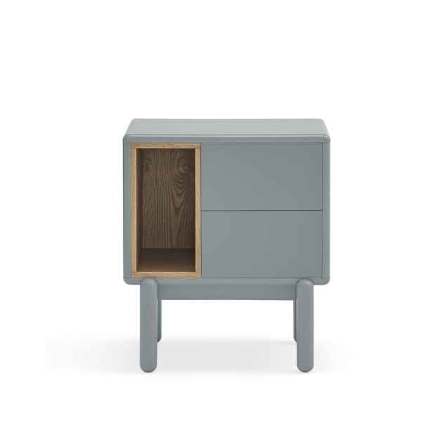 Modro-šedý noční stolek Corvo – Teulat