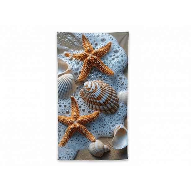Rychleschnoucí plážová osuška SEA STARS barevná 70 x 140 cm, 100% mikrovlákno