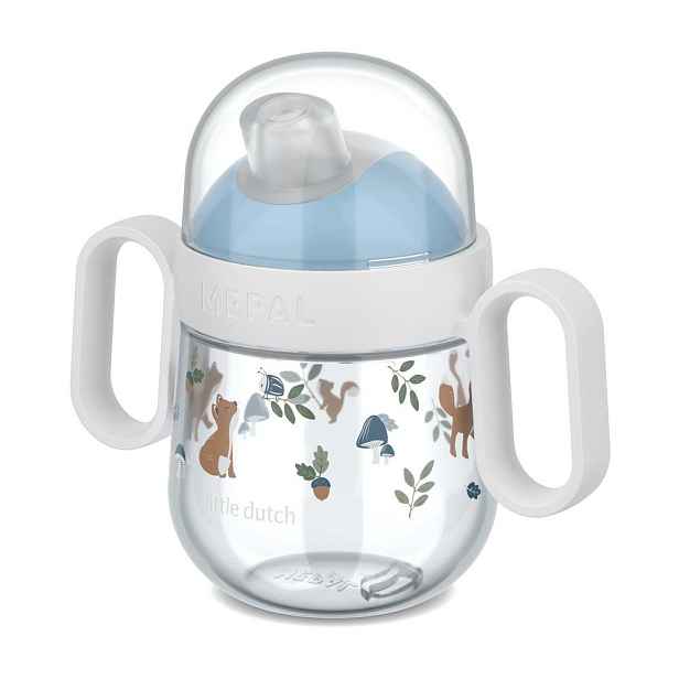 Světle modrý plastový dětský hrnek 200 ml Forest Friends by Little Dutch – Mepal