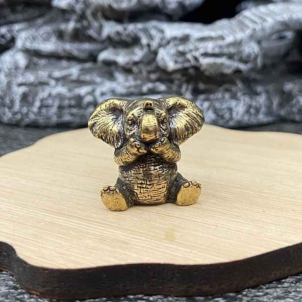 TEMU Pevná vintage mosazná figurka s ručně potaženými kryty, dekorace na stůl a do knihovny, stolní řemeslo pro dospělé na Halloween, Den díkůvzdání,