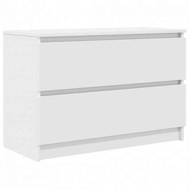 vidaXL TV skříňka bílá 80x35x54 cm kompozitní dřevo