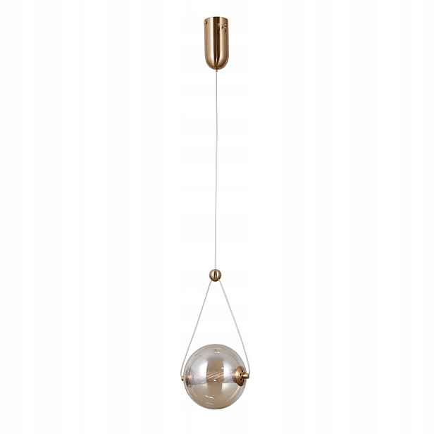 Závěsná lampa Italux Rastia Led 6W Zlatá Jantarová IP20 15 cm