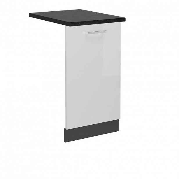 Vicco PŘEDNÍ PANEL R-Line Bílá vysoký lesk 45 cm , PD Antracit