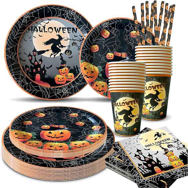 Sada nádobí na Halloween, 100dílná