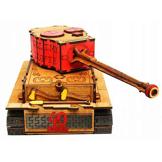 Tank nádoba na láhev dárek k 40. narozeninám