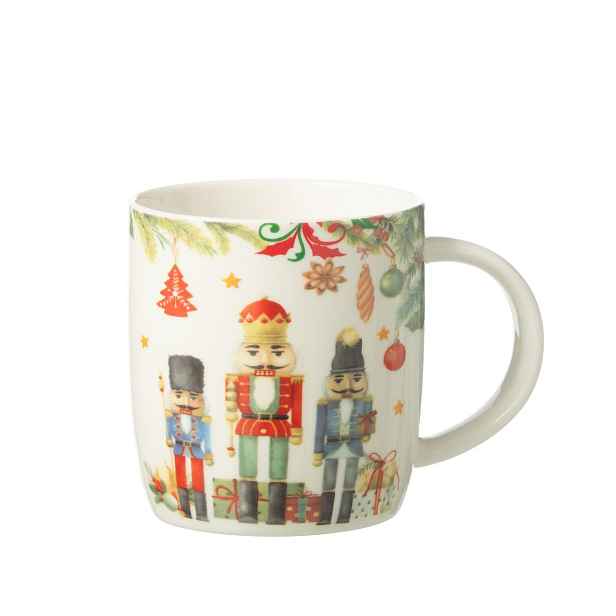 Vánoční hrnek s Louskáčky Chris Nutc v dárkové krabičce - 12*8*9 cm / 350ml J-Line by Jolipa