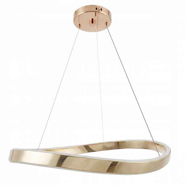 Závěsná Lampa SWE068-CP 80 cm Zlatá Toolight Kruh Glamour Do Obývacího Pokoje