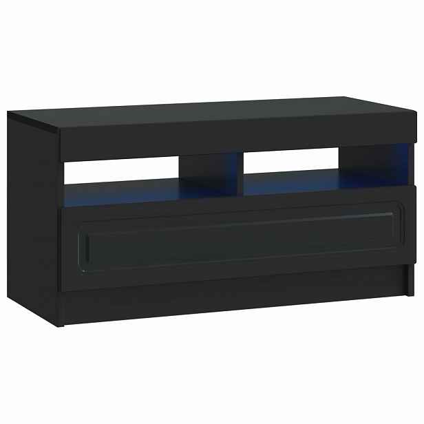 vidaXL LED TV skříň Černá Kompozitní dřevo