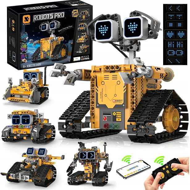 Konstrukční robot Rc 5v1 373 El Stem Programovatelný Led Aplikace