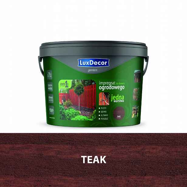 Luxdecor Zahradní Impregnace Na Zahradní Dřevo 9 L Teak Jedna Vrstva