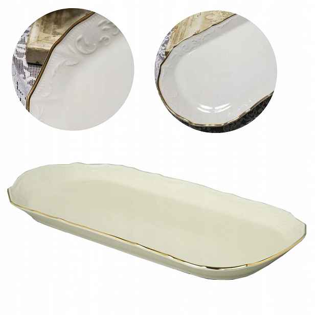 Bernadotte Ivory Zlatý Podnos 37 CM