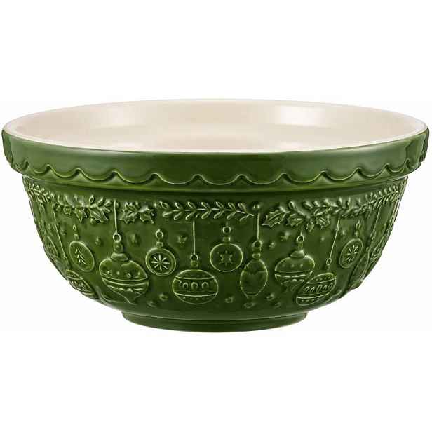 Zelená kameninová mísa ø 24 cm Christmas – Mason Cash