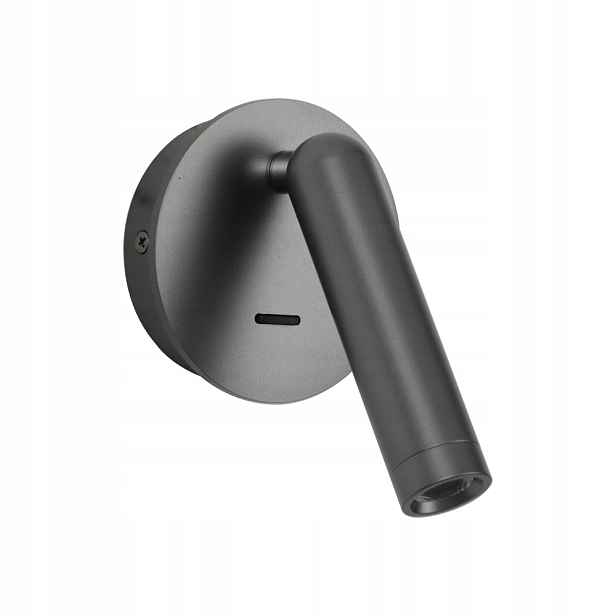 Italux Nástěnné svítidlo Carda šedé Led 2.5W IP20 pro čtení