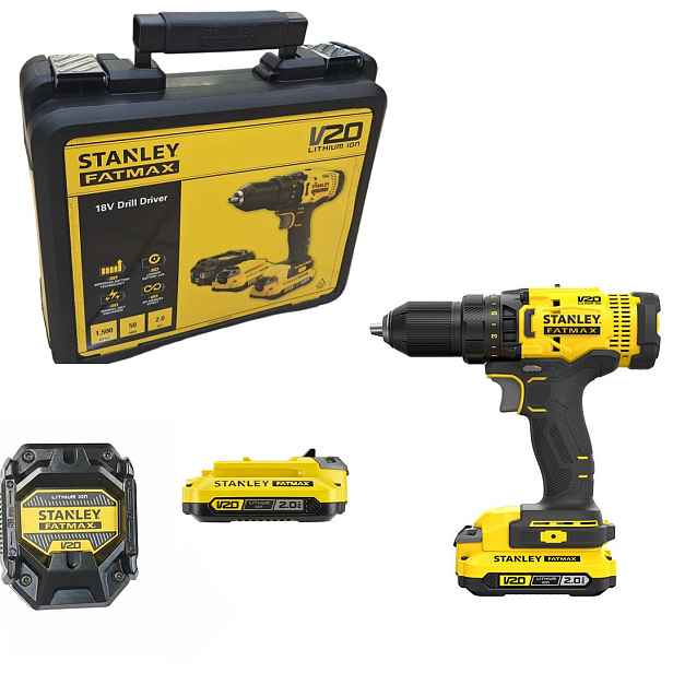 Aku Vrtačka Stanley Fatmax SFMCD700D2K-QW 18V 2x2Ah kufr