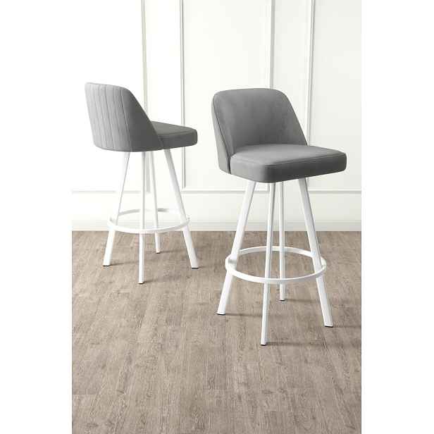 Bar Stool Set (4 Pieces) Atex - Grey, White