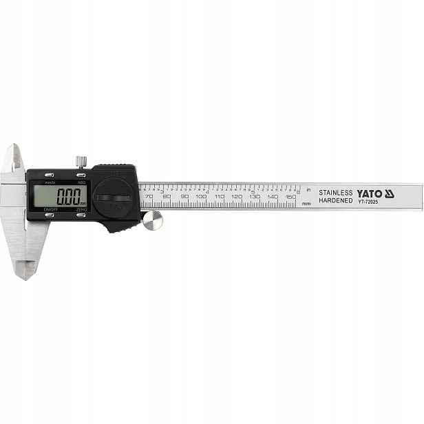 Elektronická Posuvná Měřítka 150 MM LCD IP54 Nerezová Ocel Přesná Yato