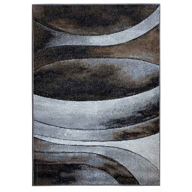 Koberec Kolibri 160x230 cm, stříbrná abstrakce