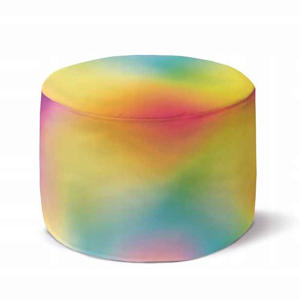 Kulatá Taburet Pro Děti Barevná Duha 35 x 25 cm Křeslo Stolička Podnožka