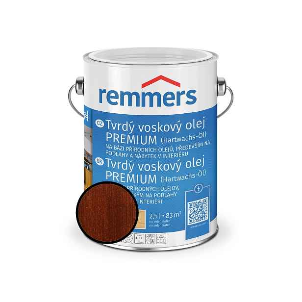 Olej tvrdý voskový Remmers Premium 1355 teak 2,5 l