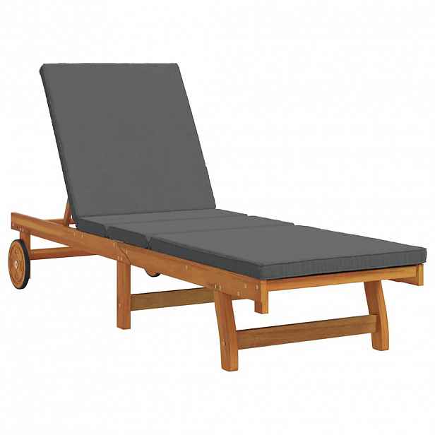 vidaXL Slunečník Hnědá 199 x 63 x 85 cm Masivní akátové dřevo