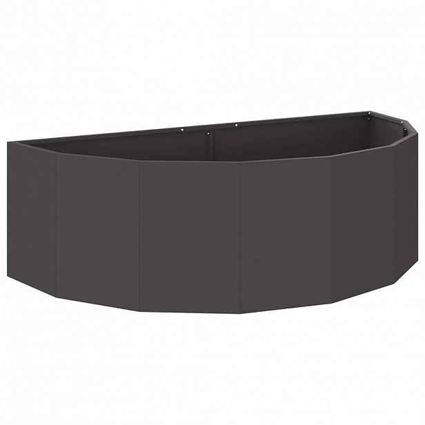 vidaXL Truhlík Černá 120 x 60 x 35 cm Ocel