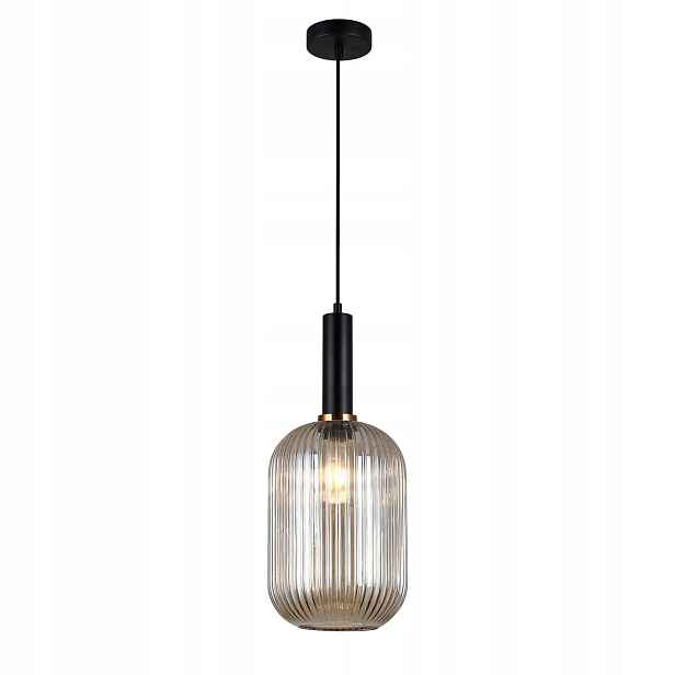 Závěsná lampa Antiola černo-zlatá e27 1x40w nastavitelná Italux