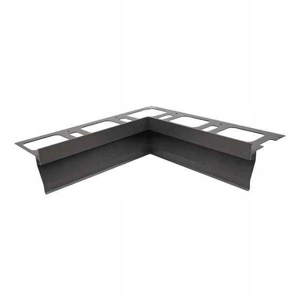 Vnitřní Roh Pro Okapový Profil Šedý Antracit 10 mm x 210 mm