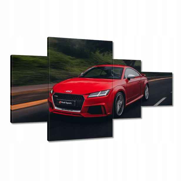 Obrazy 130x80 Červené Audi Auto