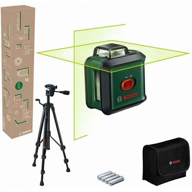 Bosch - Křížový laser, dosah 24 m, s příslušenstvím 0603663EZ1