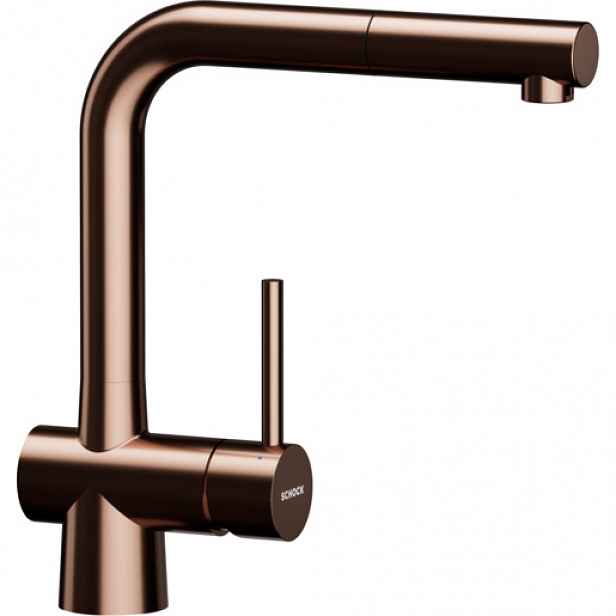 Schock Laios dřezová baterie s vytahovací koncovkou Copper Brushed 517120COB