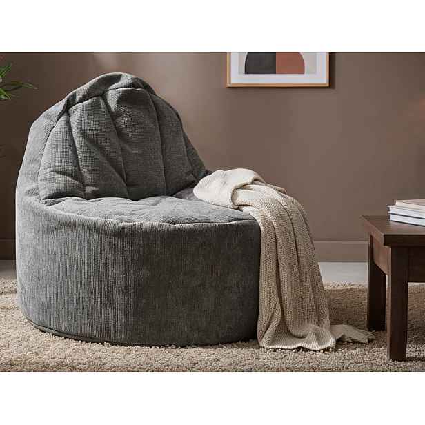 Sedací pytel Rimo, kouřově šedá látka