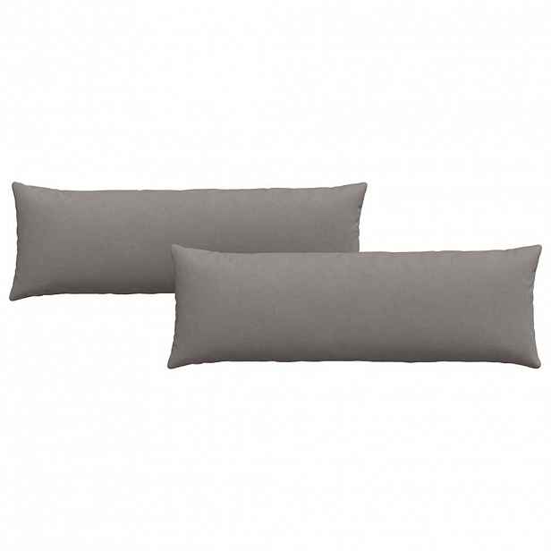 vidaXL Pohovkové polštáře 2 ks textil Taupe 120 x 40 cm
